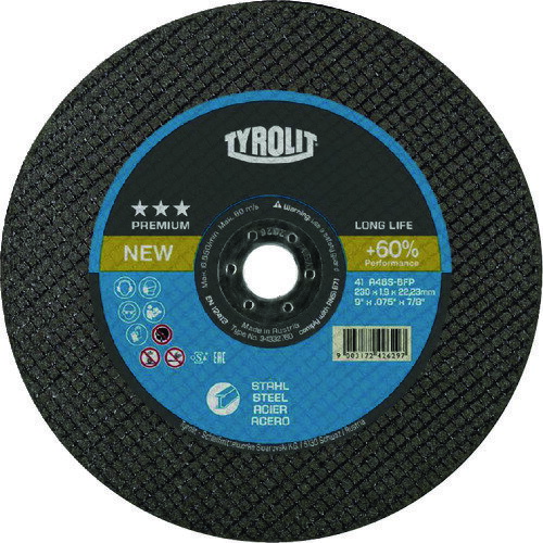 ■TYROLIT 切断砥石 ロングライフ 178X1.6X22.23mm 34332759(1953502)