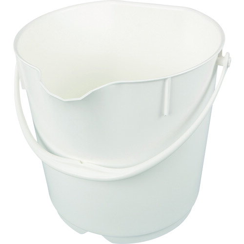 ■BURRTEC バーキュートプラス カラーバケツ 15L 白 BCP−CB15W 69801011(1953992)[送料別途お見積り][法人限定][メーカー取寄]