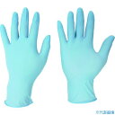 ■ミドリ安全 ニトリル手袋 加硫促進剤不使用 ベルテ722 ブルー 粉無 100枚 L VERTE722L(1955547)(4)
