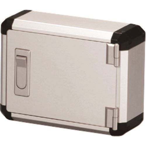 ■タカチ 開閉式コントロールボックス 鍵付タイプ シルバー/ブラック FCW61520KBS(1960481)[法人限定][外直送元]