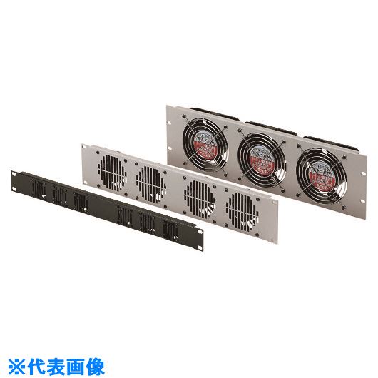 ■タカチ ファンモーター付EIAラックパネル 黒半つや塗装 HSP133B(1965396)[法人限定][外直送元]
