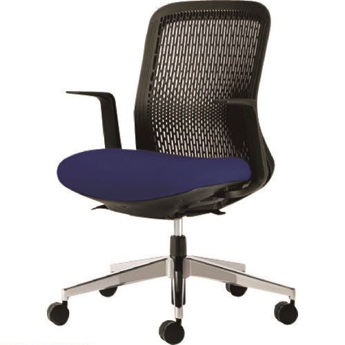 ■プラス 41622)事務イス Try KB-TR62SEL BL KBTR62SELBL(1968037)[送料別途見積り][法人・事業所限定][外直送]