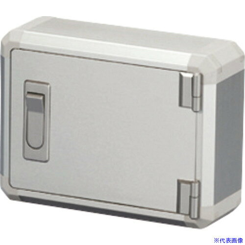 ■タカチ 開閉式コントロールボックス 鍵付タイプ シルバー/グレー FCW152020KGS(1968317)[法人限定][外直送元]