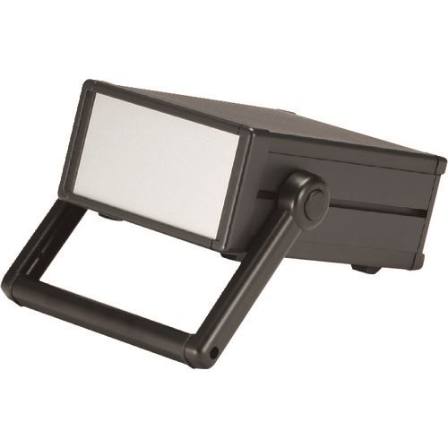 ■タカチ ステップハンドル付システムケース シルバー/ブラック MON1493723BS(1973253)[法人限定][外直送元]