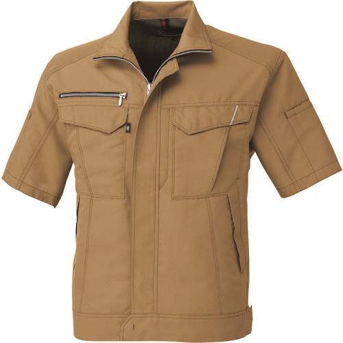 ■コーコス 半袖ブルゾン キャメル 6Lサイズ A8070246L(1976884)[送料別途お見積り][法人限定][掲外取寄]