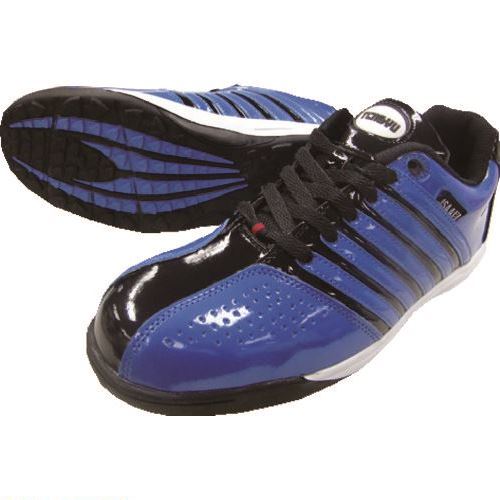 ■富士手袋 エナメル セーフティスニーカー 紐式 ブルー 27.0cm 5008BL27.0(1977722)[送料別途お見積り][法人限定][外直送]