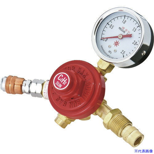 ■Asada アセチレン用調整器 カプラ付 PZ3867956(1979074)[送料別途お見積り][法人限定][掲外取寄]