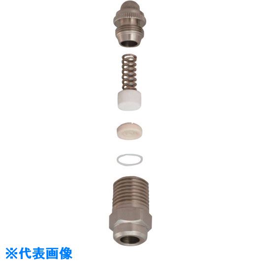 ■いけうち 小噴量形充円錐ノズル Jシリーズ ステンレス鋼303製 1/4オス 14MJ070NS303W(1989481)[送料別途見積り][法人・事業所限定][外直送]