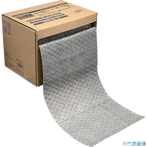 ■TRUSCO 油水吸収シート 油・水兼用 ミシン目入り(1巻入) OOWS418(1990184)