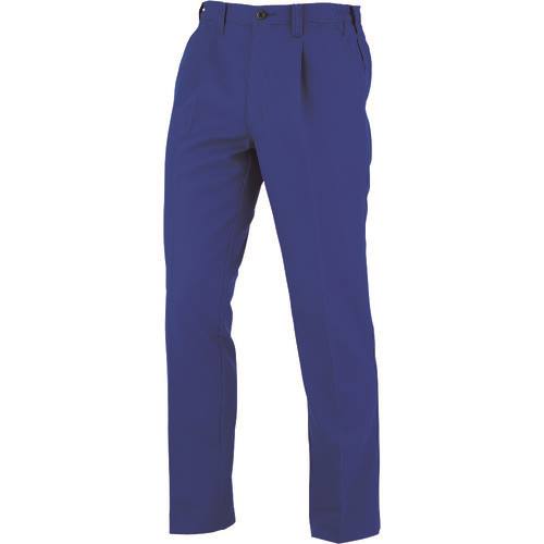 ■コーコス ワンタックスラックス(脇シャーリング) ブルー Mサイズ A80746M(1996233)[送料別途お見積り][法人限定][掲外取寄]