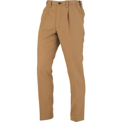 ■コーコス ワンタックスラックス(脇シャーリング) キャメル 7Lサイズ A8074247L(1996818)[送料別途お見..