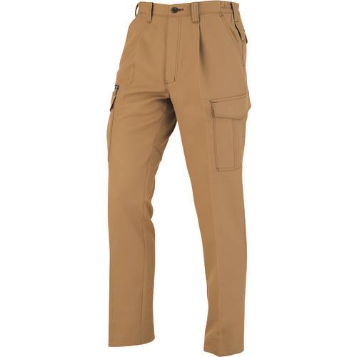 ■コーコス ワンタックカーゴパンツ(脇シャーリング) キャメル Sサイズ A807624S(1997298)[送料別途お見..