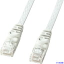 ■SANWA カテゴリ6フラットLANケーブル LAFL6005W(2005579)