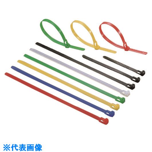 ■TYTON リピートタイ 幅7.4X長さ250mm 100本入 屋内用 乳白 RF250N(2006797)[送料別途お見積り][法人限定][掲外取寄]