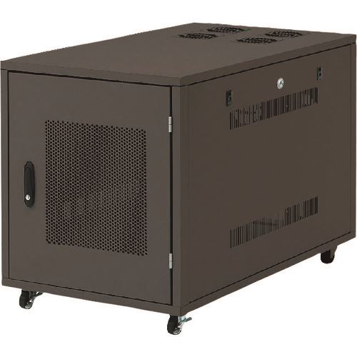 オレンジブック トラスコ中山　TRUSCOSANWA 19インチサーバーボックス(12U) 〔品番:CPSVNC6〕[ 注番:2018007]特長●サーバー、HUB、ルーターを収納できる19インチマウント付きボックスです。●W570mmのスリムボディになっており、通常のサーバーラックより30mm幅が小さくなっている為、設置の場所での省スペース化が図れます。●キャビネットの前後にEIA規格ユニバーサルピッチの19インチマウントフレームを装備です。●前後のマウントフレームは25mmピッチで可動します。●デスク下に収まるサイズになっています。(H580mm)●背面・側面には鍵(シリンダータイプ)が標準装備しています。●ファンはオプションにて背面部に2台、上部に4台まで取り付けが可能です。●本体底後部には床からの配線が可能なケーブル口があります。●前扉にはメッシュパネルを採用し効率よく前面吸気ができます。仕様●色：ブラック、フレームカラー：ブラック●底板耐荷重(kg)：50●組立人数：1●組立時間：20●マウント有効サイズ最小：446、最大：496●ケーブル口のサイズ_W：200×_H：70●マンセル値：N1.0仕様2●必要工具：手袋●セキュリティワイヤ取り付け可否：否●アジャスターの有無：なし、キャスターの有無：あり●納品形態：組立出荷(キャスターはお客様取付け)材質/仕上●本体：スチール(メラミン焼付塗装)セット内容/付属品●本体フレーム●前扉●背面・側面パネル●フロント・リアマウントアングル●キャスター●前扉用鍵×2本(1種類)●背・側面用鍵×2本(1種類)注意●オプションの棚板等を取り付けることで可動範囲が変わります。●ファンを取付けない場合はスリット入りのプレート取付けて穴を塞ぎます。●設置する機器によってはメンテナンス時などに扉を外す必要がある場合があります。●キャスターは長距離の移動を想定したものではありません。機器を乗せたままでの移動は行わないでください。原産国（名称）日本JANコード4969887141878本体質量0gオレンジブック トラスコ中山　TRUSCOSANWA 19インチサーバーボックス(12U) 〔品番:CPSVNC6〕[注番:2018007]分類》オフィス・住設用品》オフィス家具》パソコンラック☆納期情報：オレンジブック掲載以外でメーカー直送品【法人限定＝会社名ご記入お願い致します。】