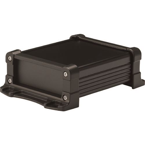 ■タカチ フランジ足付アルミケース アルミパネルタイプ ブラック EXPF11413BB(2027161)[送料別途お見積..