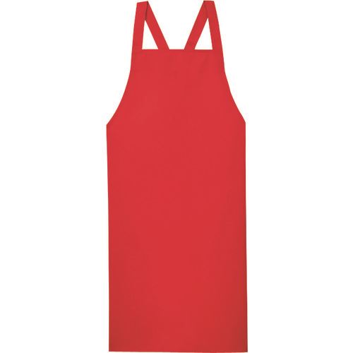 ■サンペックス エプロン 撥水 食品工場 厨房 業務用 レッド F FBPU1804E2(2038648)...