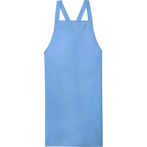 ■サンペックス エプロン 撥水 食品工場 厨房 業務用 ライトブルー F FBPU1804K2(2038656)