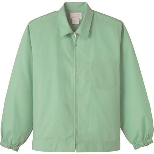 オレンジブック トラスコ中山　TRUSCOサンペックス 長袖ジャンパー メンズ 食品工場 白衣 衛生 グリーン 4L 〔品番:US26314L〕[ 注番:2038702]特長●●耐久性・安全性・抗菌性に配慮した、常温作業向けユニフォームです。●独自の三層構造糸を使用し、優れた抗菌・防臭効果を発揮。清潔な状態を長時間キープできます。●サックス、グリーンの2色展開で、お好みに合わせてお選びいただけます。●食品工場や給食現場など、衛生管理が求められる環境に最適です。仕様●色：グリーン●サイズ：4L●着丈(cm)：65●胸囲(cm)：130●肩幅(cm)：52●袖丈(cm)：59仕様2●フロントセミオートコイルファスナー●本体袖口ゴム入り●左胸内ポケット1か所●巻き伏せ縫製材質/仕上●ポプリン（ポリエステル54%　綿45%　複合繊維（ポリエステル）1%）セット内容/付属品注意原産国（名称）非公開JANコード4589929584977本体質量378gオレンジブック トラスコ中山　TRUSCOサンペックス 長袖ジャンパー メンズ 食品工場 白衣 衛生 グリーン 4L 〔品番:US26314L〕[注番:2038702][本体質量：378g]《包装時基本サイズ：590×330×20》〔包装時質量：360g〕分類》保護具》保護服・防護服》食品工場向けウェア☆納期情報：メーカー取り寄品（弊社より発送）