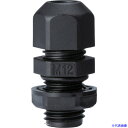 ■タカチ Mネジケーブルグランド 低価格タイプ ブラック RM12L7B(2044655)