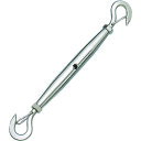 ■水本 ステンレス パイプターンバックル外れ止め付(フック&フック) 捻子径3分 使用荷重1.57kN B1828(2048710)