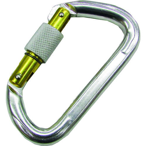 ■水本 アルミカラビナ環付(シルバー) 線径11mm 長さ101mm B1445(2051910)