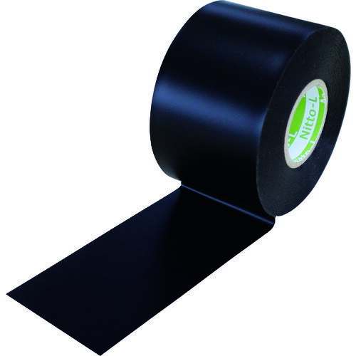 ■日東エルマテ 日東エルマテリアル 塩化ビニル系防食テープ NO.51LS 0.4mm×50mm×10M ブラック(5巻入り)..