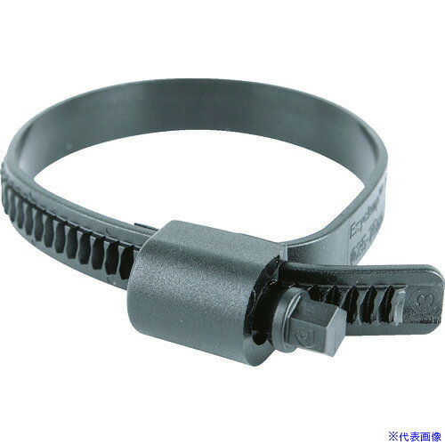 ■HCL 樹脂製ホースバンド Ezyclamp 締付径25.0～75.0mm 対辺8.0mm ナイロン66 PWD1375SCPA66BK(2068225)