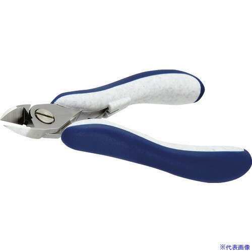 ■idealtek ESD精密ニッパ 長円ラウンド形 特大 フルフラッシュ刃 125mm ES5162LCRBGSIT(2069664)