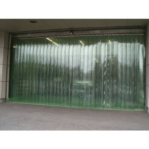 Office - ■TRUSCO ストリップドアシートセット 静電透明 厚み2mm幅300mm 取付間口4m×高さ2m 完全オーバーラップ TS230PR4020S(2074155)[送料別途お見積り][法人限定][直送]