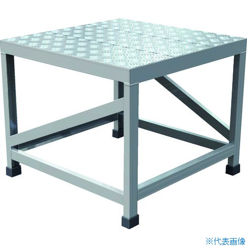 オレンジブック トラスコ中山　TRUSCOTRUSCO アルミ製溶接一体構造型作業台 縞板タイプ 一段(完成品) W600×D600×H500 〔品番:WTDBC6650〕[ 注番:2074497]特長●完成品ですので組立不要で購入後すぐ使用できます。●溶接一体構造で頑丈なつくりとなっています。●鉄製パーツを使用していないのでクリーンルームなどの使用におすすめです。●天板はすべりにくい縞板仕様です。●1段〜3段タイプがあります。用途●頑丈な作業台が必要な場所に。●クリーンルームにも。仕様●最大使用質量(kg)：150●天板高さ(m)：0.5●天板寸法(mm)：600×600●設置寸法(mm)間口：610●設置寸法(mm)奥行：610●段数(段)：1●踏面タイプ：縞板●色：シルバー仕様2●アルミ製溶接一体構造●1段タイプ●縞板天板●完成品材質/仕上●アルミ合金セット内容/付属品注意●提供不可：chemSHERPA、SDS原産国（名称）中国JANコード4989999618969本体質量9.5kgオレンジブック トラスコ中山　TRUSCOTRUSCO アルミ製溶接一体構造型作業台 縞板タイプ 一段(完成品) W600×D600×H500 〔品番:WTDBC6650〕[注番:2074497][本体質量：9.5kg]《包装時基本サイズ：610×610×500》〔包装時質量：10kg〕分類》工事・照明用品》はしご・脚立》作業台・踏台☆納期情報：仕入れ先通常在庫品 (欠品の場合有り)