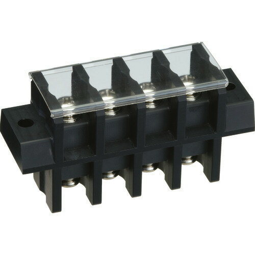 ■TRUSCO 貫通端子台 600V 50A 4P カバー付き TOTB3013N4P(2075654)