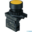 ■TRUSCO 押しボタンスイッチ Φ25 1a 黄 25P1AMY(2077726)