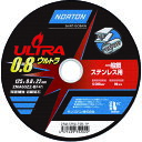 ■NORTON 切断砥石 ウルトラ 125mm×0.8mm 2TWC125ULT081P(2083363)×10