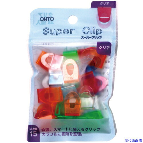 オレンジブック トラスコ中山　TRUSCOOHTO スーパークリップ クリア 38個入 〔品番:PSC380〕[ 注番:2085706]特長●快適、スマートに使えるクリップです。仕様●挟口寸法(mm)：13●とじ枚数(枚)：15●縦(mm)：20●幅(mm)：13●奥行(mm)：5.2仕様2●とじ枚数：コピー用紙15枚　●5色込材質/仕上セット内容/付属品注意原産国（名称）日本JANコード4971516024278本体質量18gオレンジブック トラスコ中山　TRUSCOOHTO スーパークリップ クリア 38個入 〔品番:PSC380〕[注番:2085706][本体質量：18g]《包装時基本サイズ：17×76×121》〔包装時質量：18g〕分類》オフィス・住設用品》文具・事務用品》クリップ☆納期情報：仕入れ先通常在庫品 (欠品の場合有り)