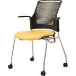 ■PLUS 629430)会議イス チェダーC MB−W63NH YL MBW63NHYL(2092123)[送料別途お見積...