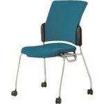 ■プラス 629546)会議イス チェダーC MC-W62S SBL MCW62SSBL(2093723)[送料別途見積り][法人・事業所限..