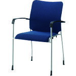 ■JTX 846214)会議イス GK-A31R ネイビー 肘付 GKA31RNV(2098249)[送料別途見積り][法人・事業所限定][外直送]