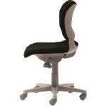 ■プラス 697091)事務イス オーバル KC-Z16SEL BK KCZ16SELBK(2101375)[送料別途見積り][法人・事業所限定][外直送]