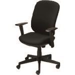 ■プラス 697836)事務イス プリセア KD-K63SL BK KDK63SLBK(2104608)[送料別途見積り][法人・事業所限定][外直送]