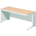 ■PLUS 674333)ステージオ 平机 ST−167H−LP WM/W4 ST167HLPWMW4(2108027)[送料別途お見積り][法人限定][外直送]