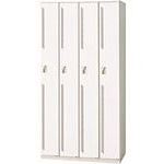 ■プラス 31328)LZ 更衣ロッカー LZ-4S W4 LZ4SW4(2111445)[送料別途見積り][法人・事業所限定][外直送]