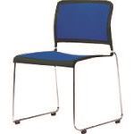 ■PLUS 21725)会議イス UM MC−UM02M BL MCUM02MBL(2112579)[送料別途お見積り][法人限定][外直送]