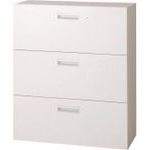 ■プラス 648417)L6 ラテラル保管庫3段 L6-A105H-3 W4 L6A105H3W4(2117203)[送料別途見積り][法人・事業..