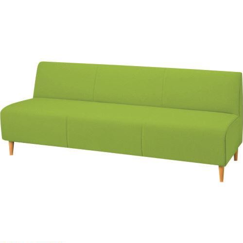 ■プラス 26802)LS-L30 3人用ソファ LS-L303BN GR LSL303BNGR(2120149)[送料別途見積り][法人・事業所限定][外直送]