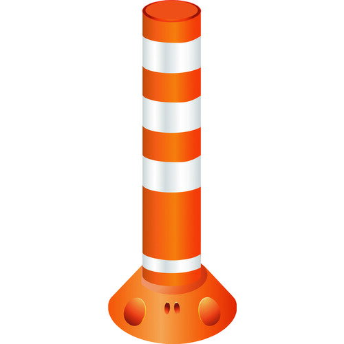 ■グリーンクロス ラウンドポスト 200台座 接着固定 RP650 オレンジ 6300004017(2123681)[法人・事業所限定][外直送元]