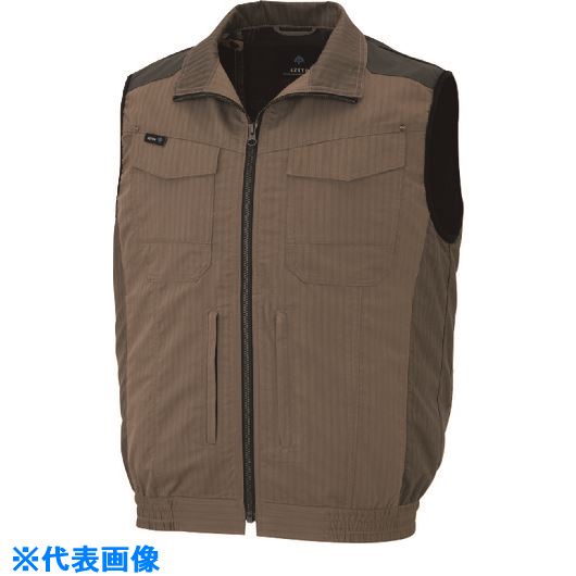 ■アイトス 空調服用ベスト(空調服TM) モカ 6L AZ306970246L(2138986)[送料別途お見...