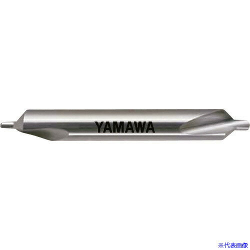 ■ヤマワ 弱ねじれ溝A形90° センタ穴ドリル 左刃 CD−Q LH 1X90°X4 CDQLH1X90X4(2156948)