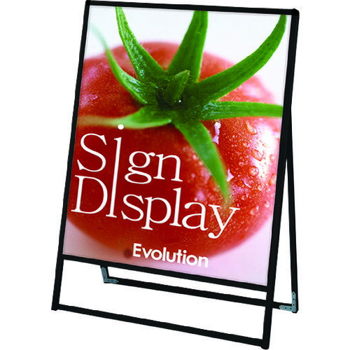 ■TOKISEI ブラックバリウススタンド看板 アルミ複合板タイプ 900×1200片面 BVASKAP900X1200K(2157661)[送料別途見積り][法人・事業所限定][外直送]