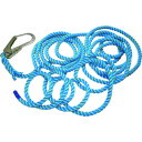 ■まつうら 青色ニューテトロン親綱(垂直用) 16mmΦ×15m 片側フック付 NEWTETORON1615BLUE(2158039)